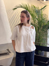 Lana Ribbon Top - White
