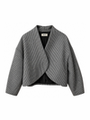 Atelier Jacket - Houndstooth, siyah-beyaz kazayağı yün ceket önden görünüm