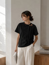 Lana Ribbon Top - Black