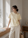 Lana Ribbon Top - Butter Yellow