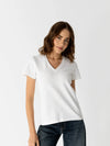 The Maze V-Neck T-shirt - White